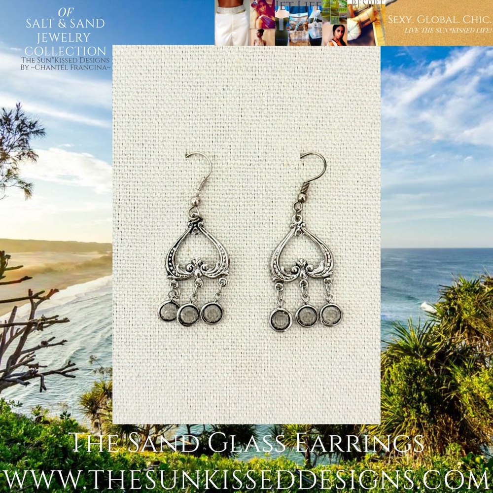 The Sand Glass Earrings by The Sun*Kissed Designs By ~Chantél Francina~